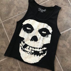 Misfits skull tank top, Small